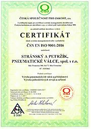 ISO 9001:2016 certificate