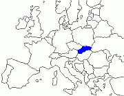 Map of the Europe - Slovakia